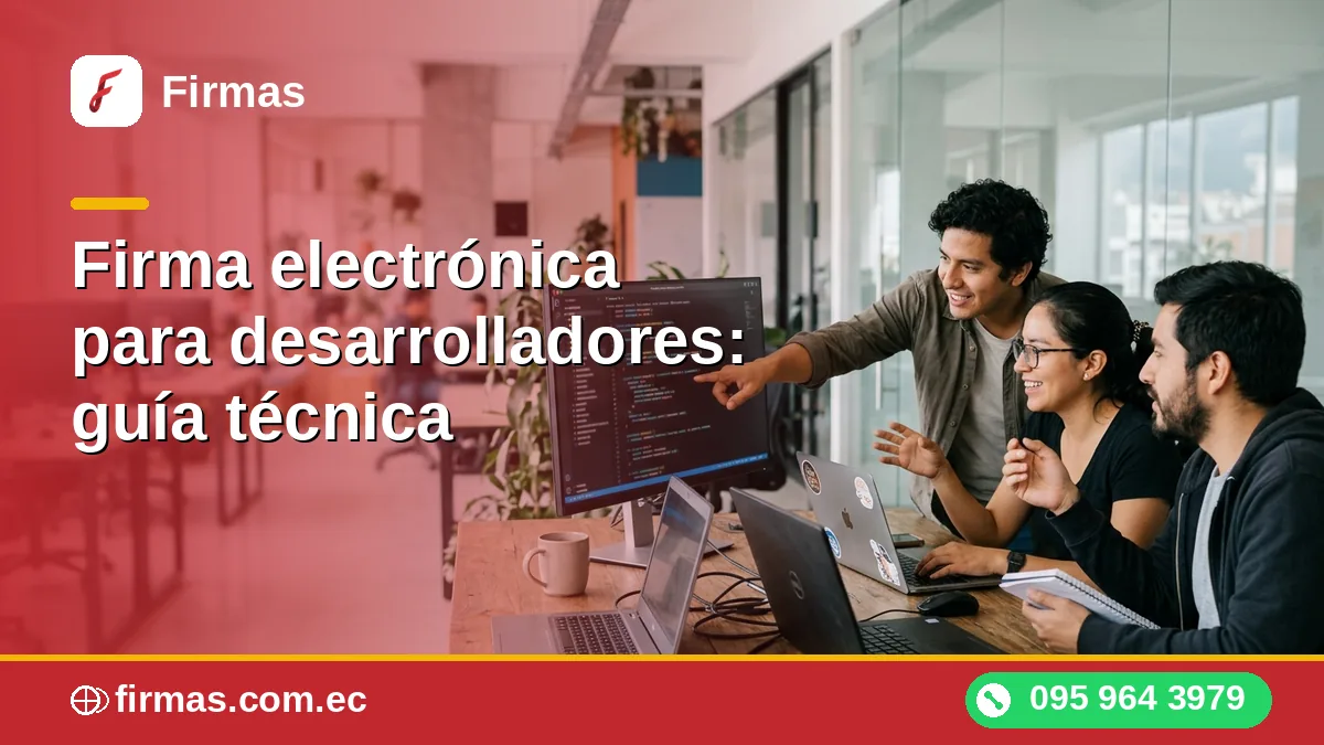 Firma electrónica para desarrolladores: guía técnica