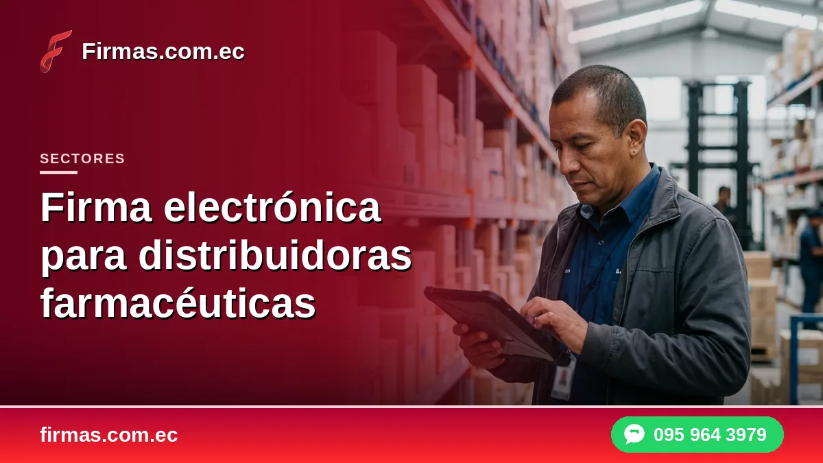 Firma electrónica para distribuidoras farmacéuticas