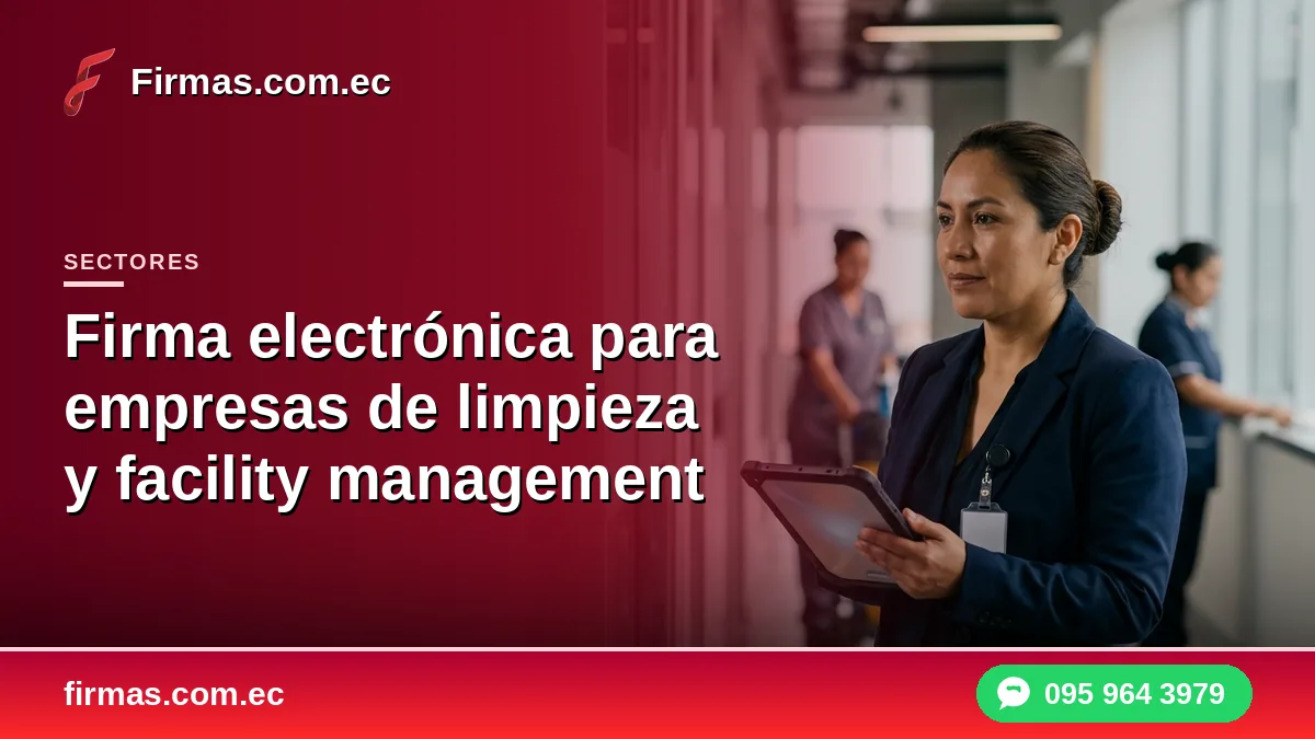 Firma electrónica para empresas de limpieza y facility management