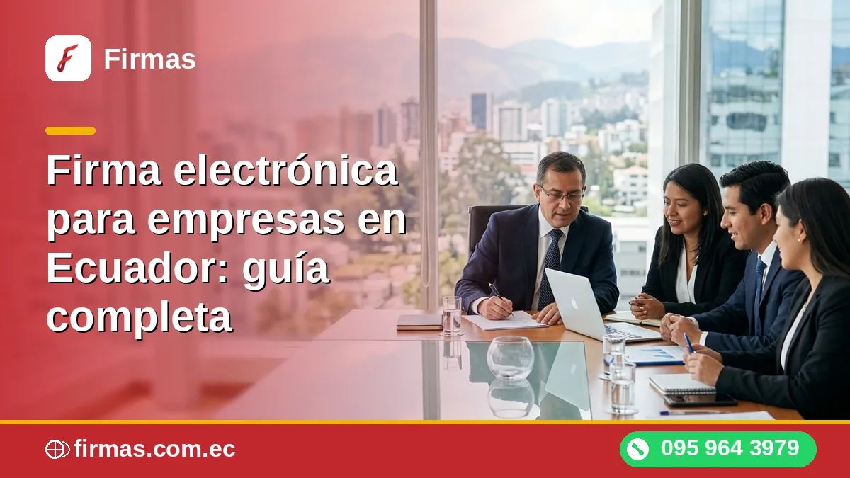 Firma electrónica para empresas en Ecuador: guía completa