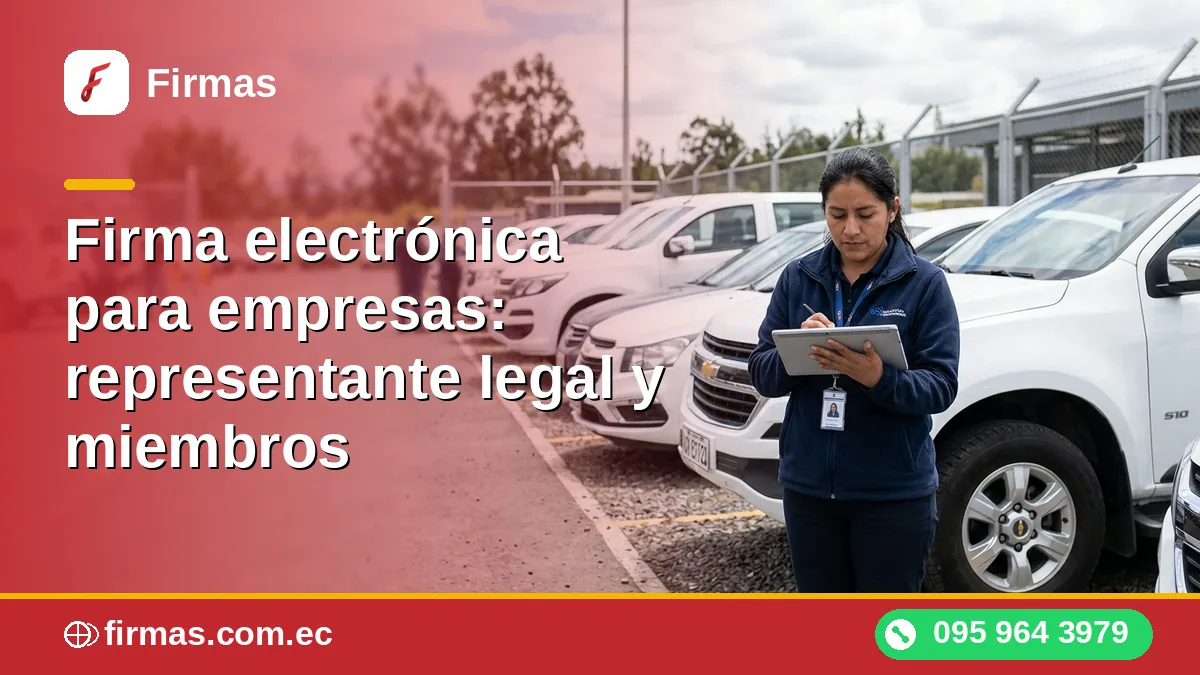 Firma electrónica para empresas: representante legal y miembros