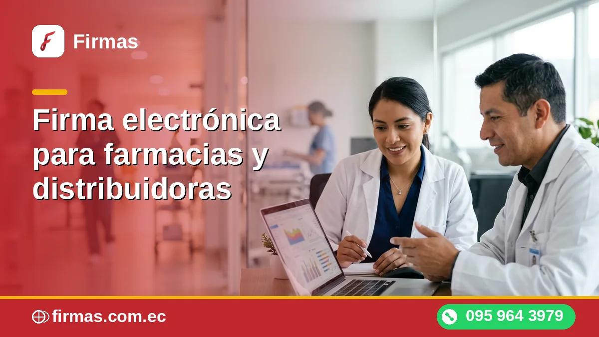 Firma electrónica para farmacias y distribuidoras