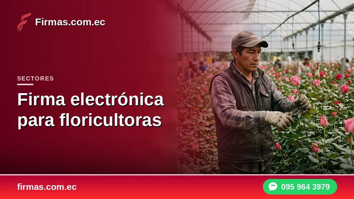 Firma electrónica para floricultoras