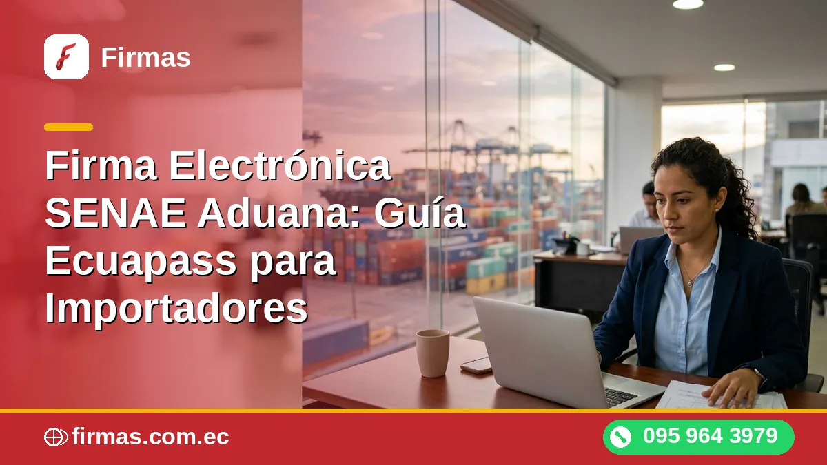 Firma Electrónica SENAE Aduana: Guía Ecuapass para Importadores