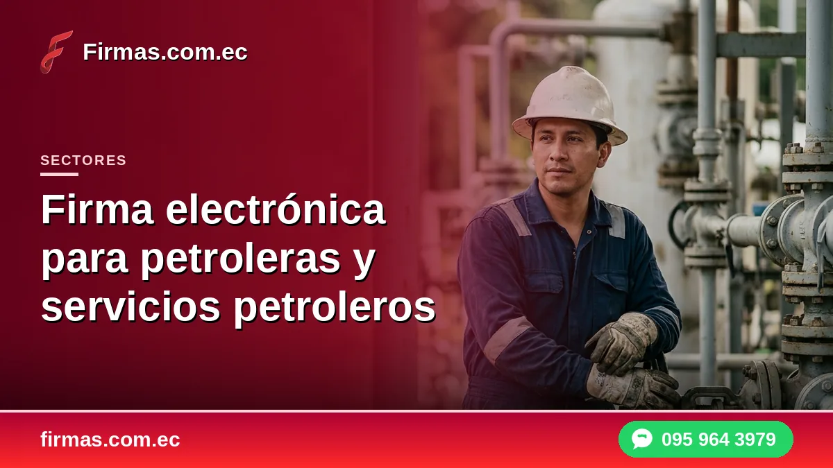 Firma electrónica para petroleras y servicios petroleros