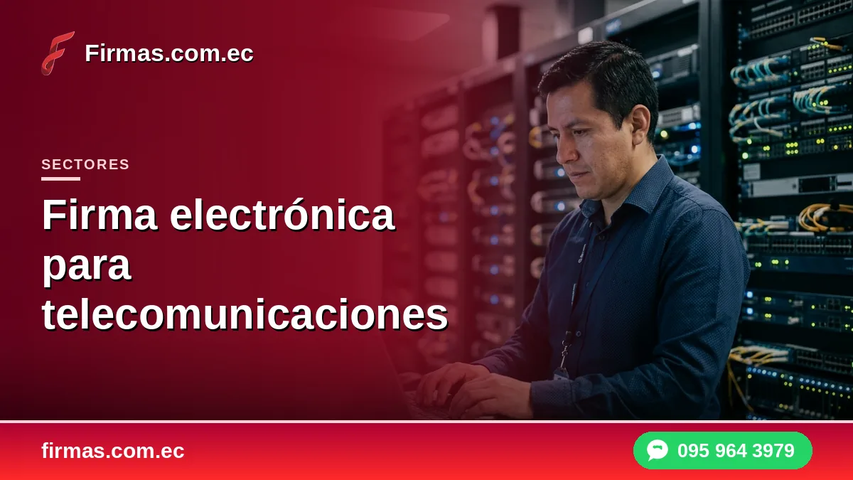 Firma electrónica para telecomunicaciones