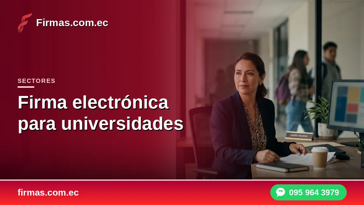 Firma electrónica para universidades
