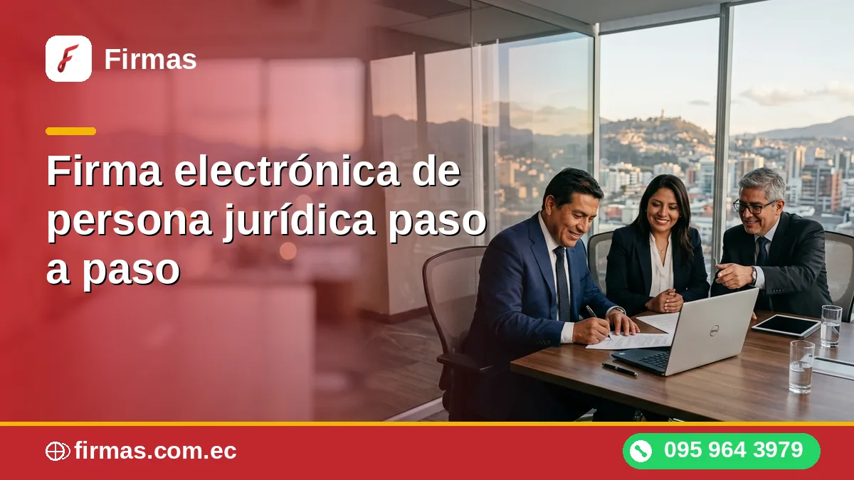 Firma electrónica de persona jurídica paso a paso