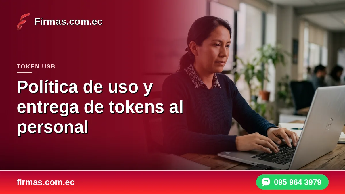 Política de uso y entrega de tokens al personal