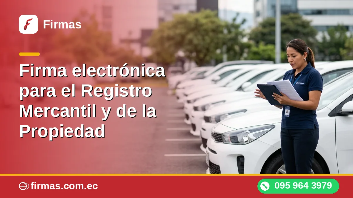 Firma electrónica para el Registro Mercantil y de la Propiedad
