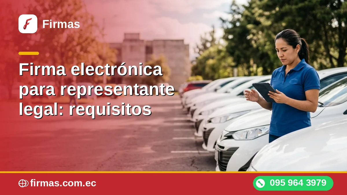 Firma electrónica para representante legal: requisitos