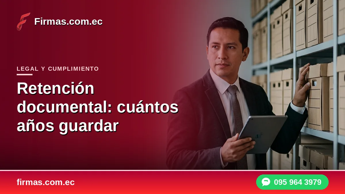 Retención documental: cuántos años guardar los documentos firmados
