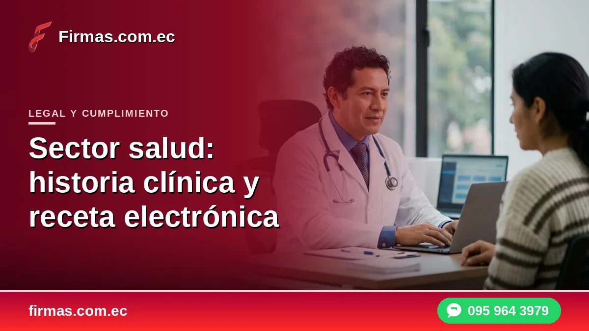 Sector salud: historia clínica y receta electrónica