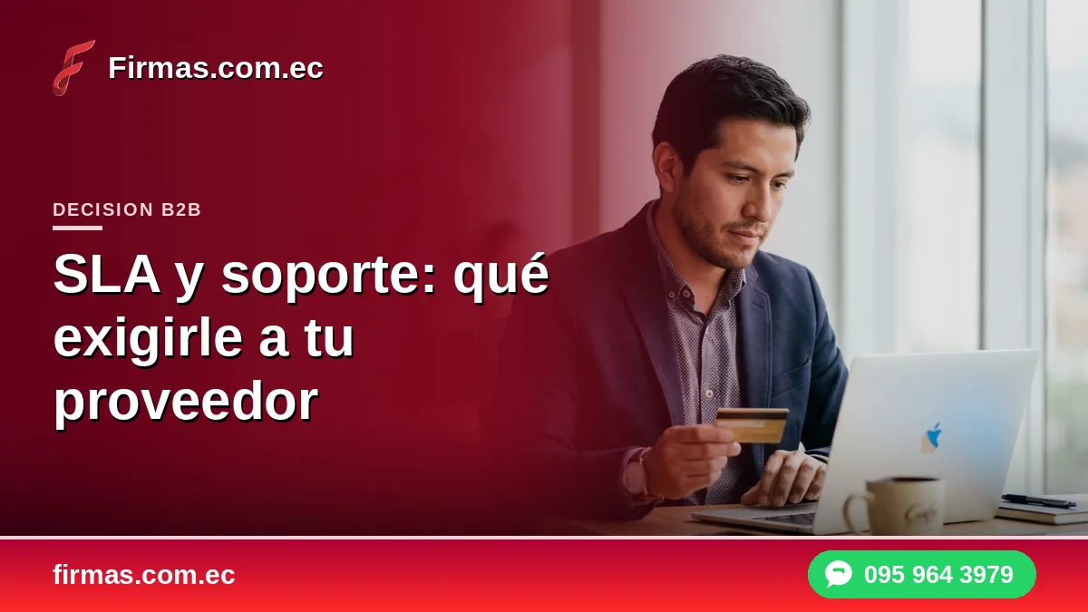 SLA y soporte de firma electrónica: qué exigirle a tu proveedor