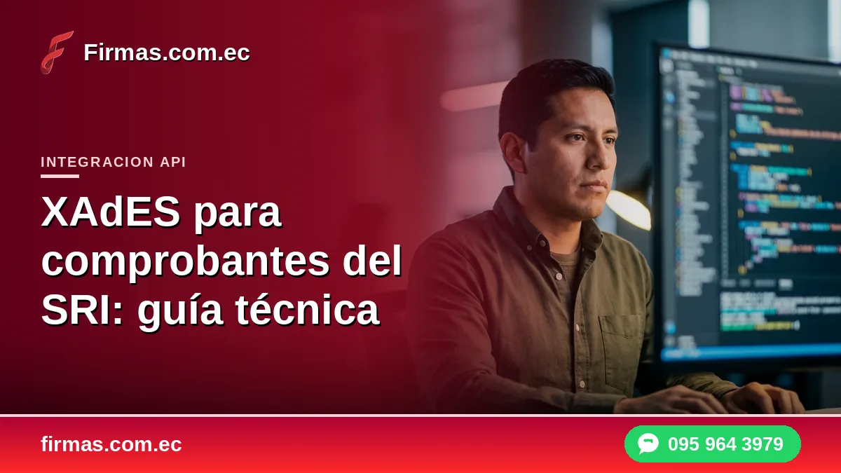 XAdES para comprobantes del SRI: guía técnica
