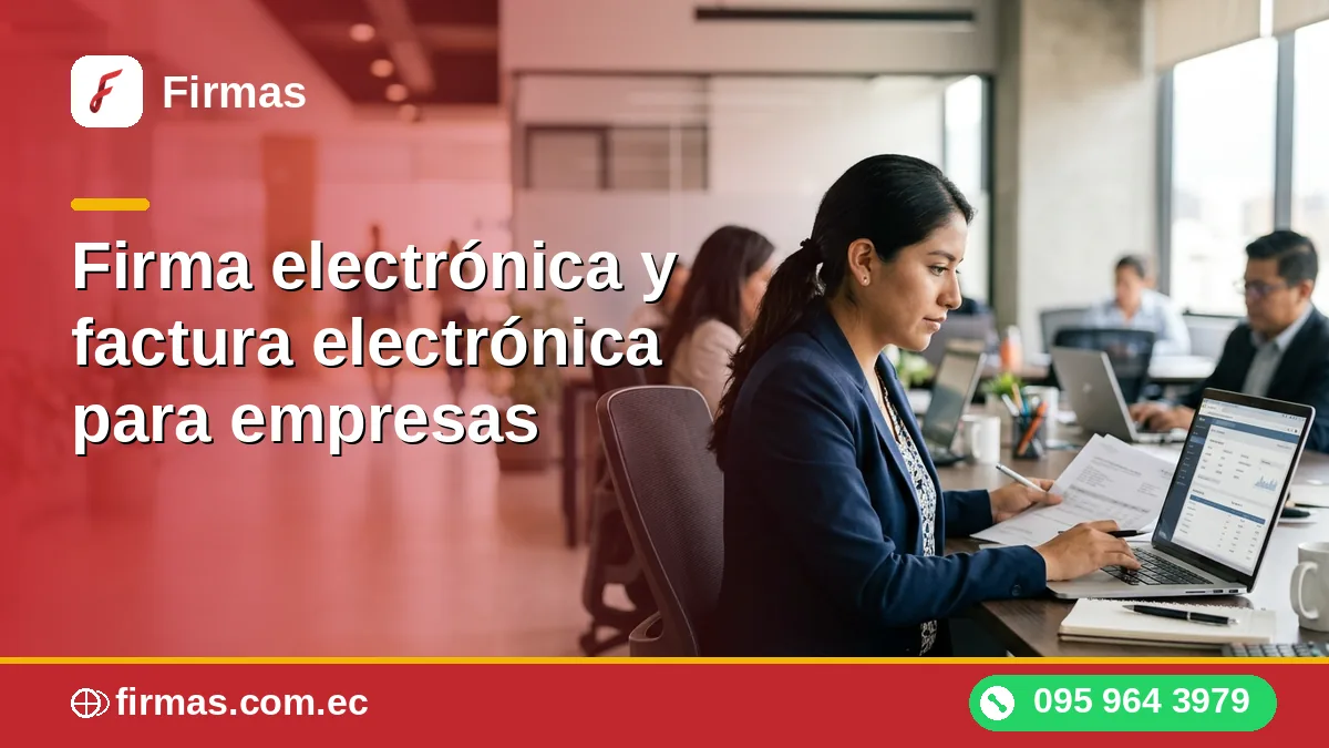 Firma electrónica y factura electrónica para empresas