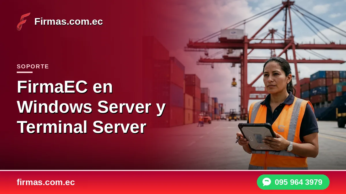 FirmaEC en Windows Server y Terminal Server