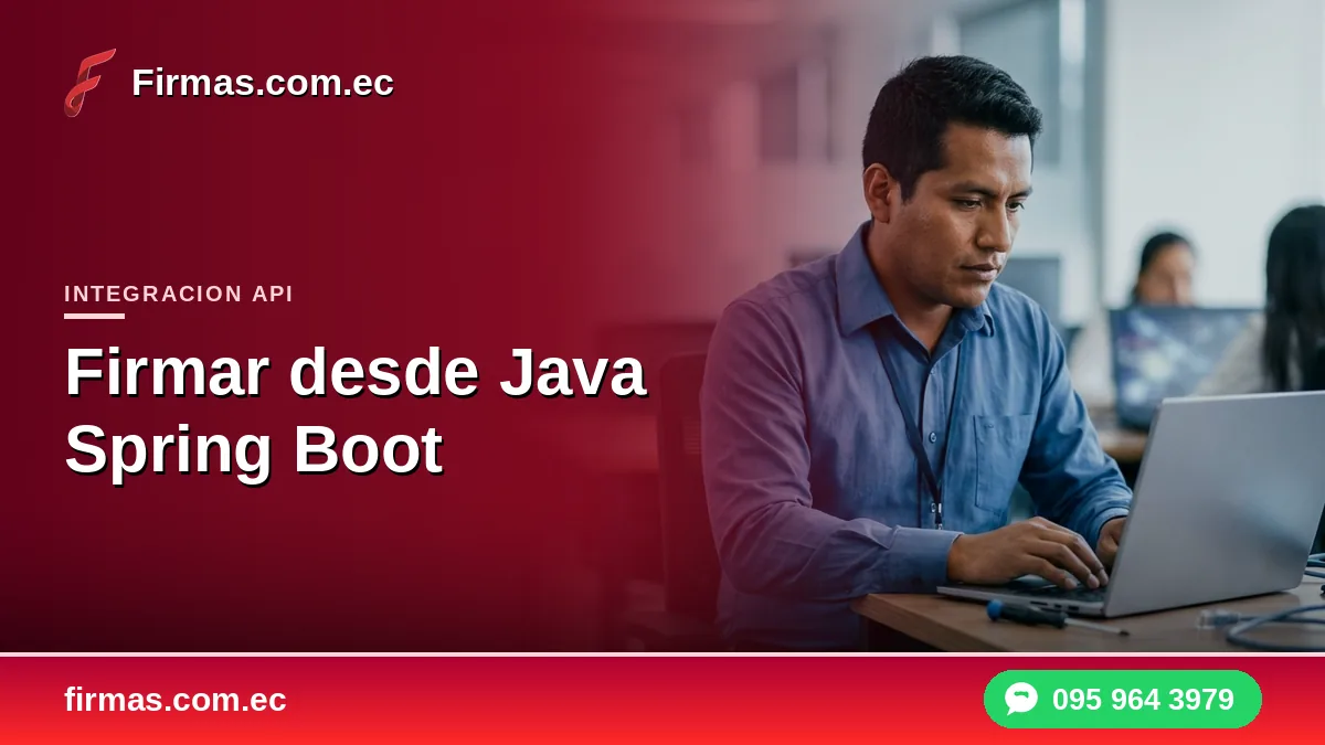 Firmar desde Java Spring Boot