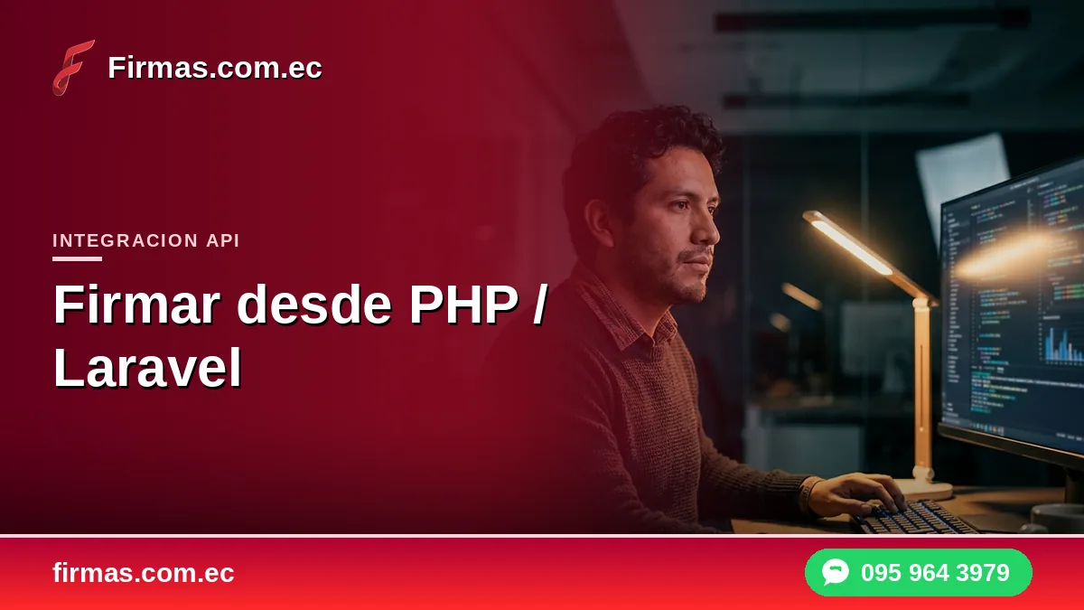 Firmar desde PHP / Laravel