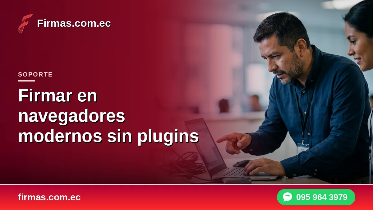 Firmar en navegadores modernos sin plugins
