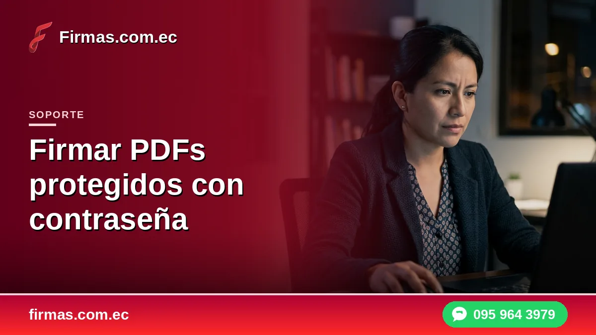 Firmar PDFs protegidos con contraseña