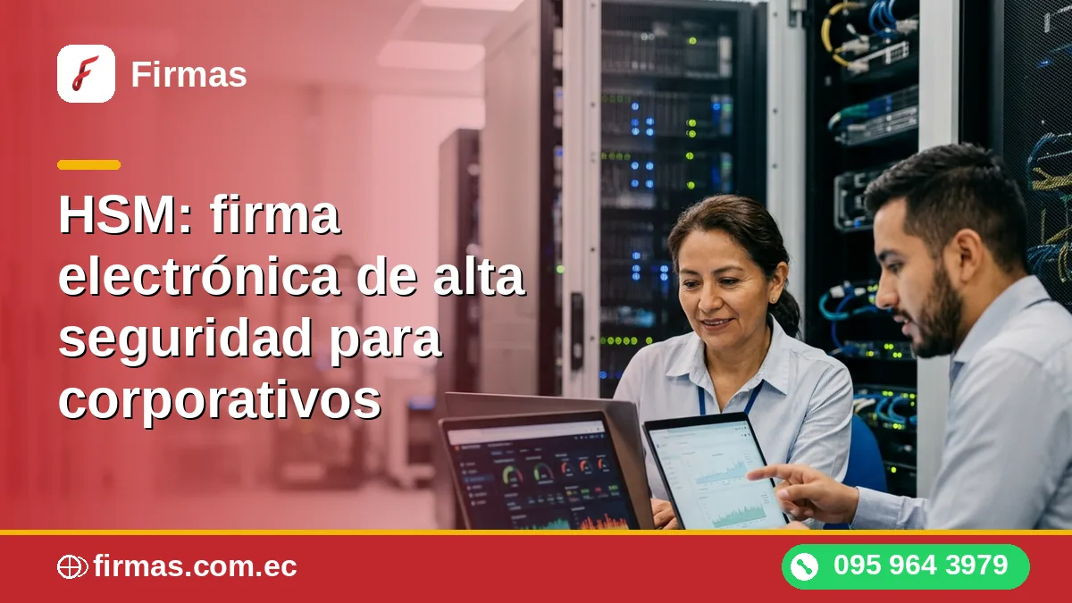 HSM: firma electrónica de alta seguridad para corporativos