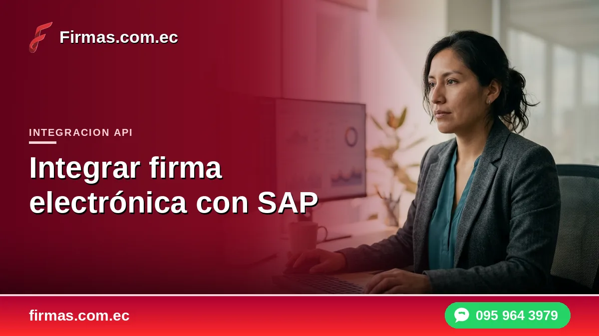 Integrar firma electrónica con SAP