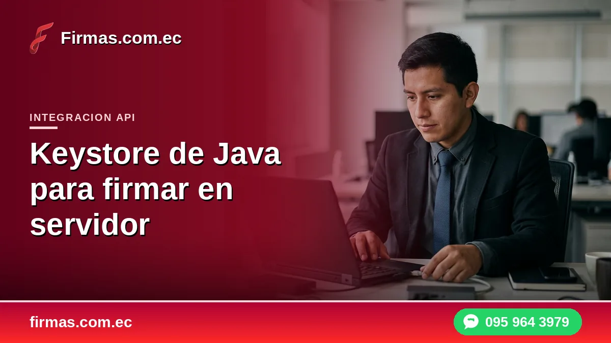 Keystore de Java para firmar en servidor