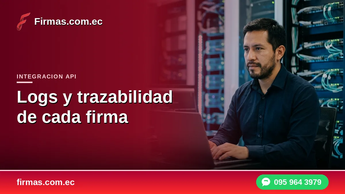 Logs y trazabilidad de cada firma electrónica