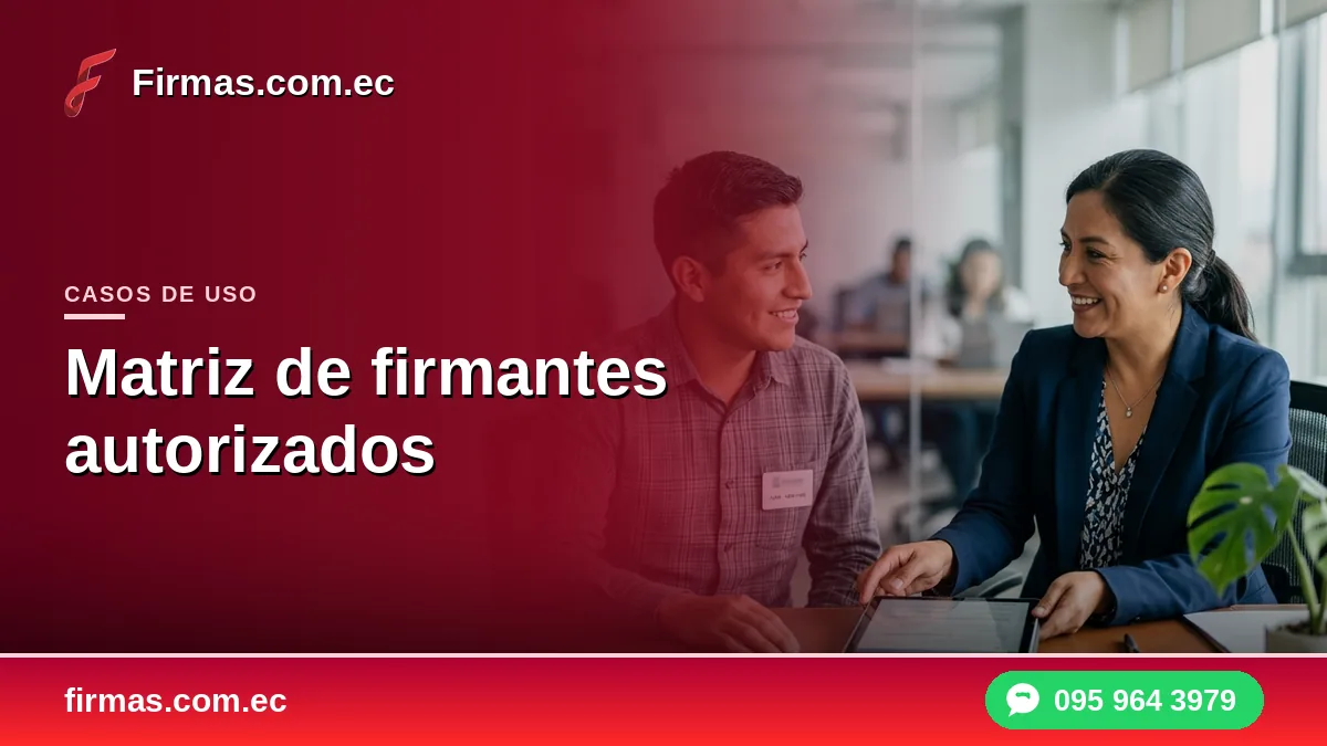 Matriz de firmantes autorizados: cómo armarla en tu empresa