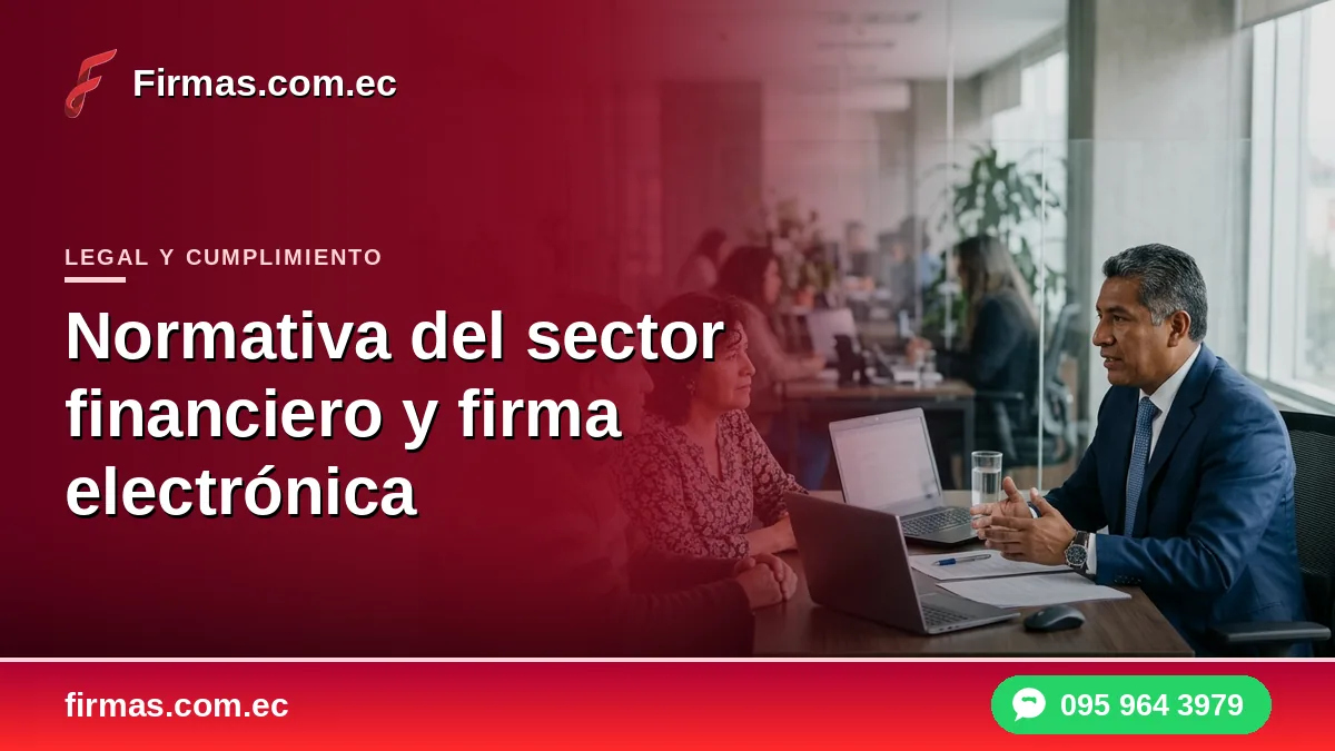 Normativa del sector financiero y firma electrónica