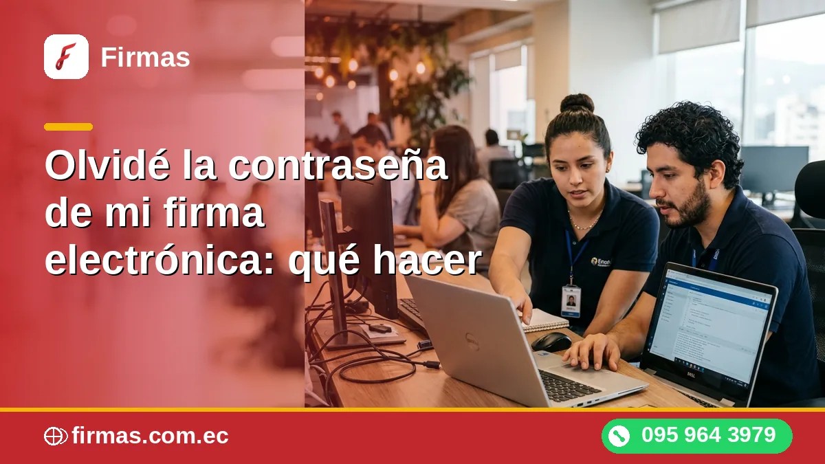 Olvidé la contraseña de mi firma electrónica: qué hacer
