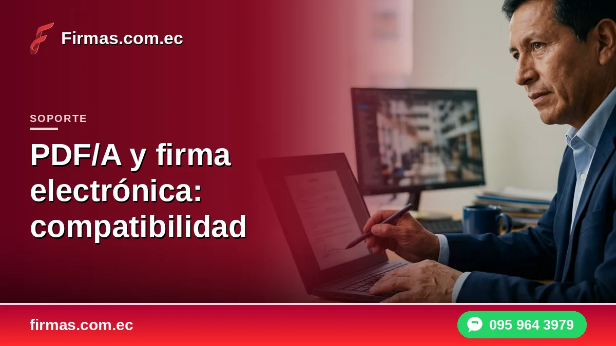 PDF/A y firma electrónica: compatibilidad