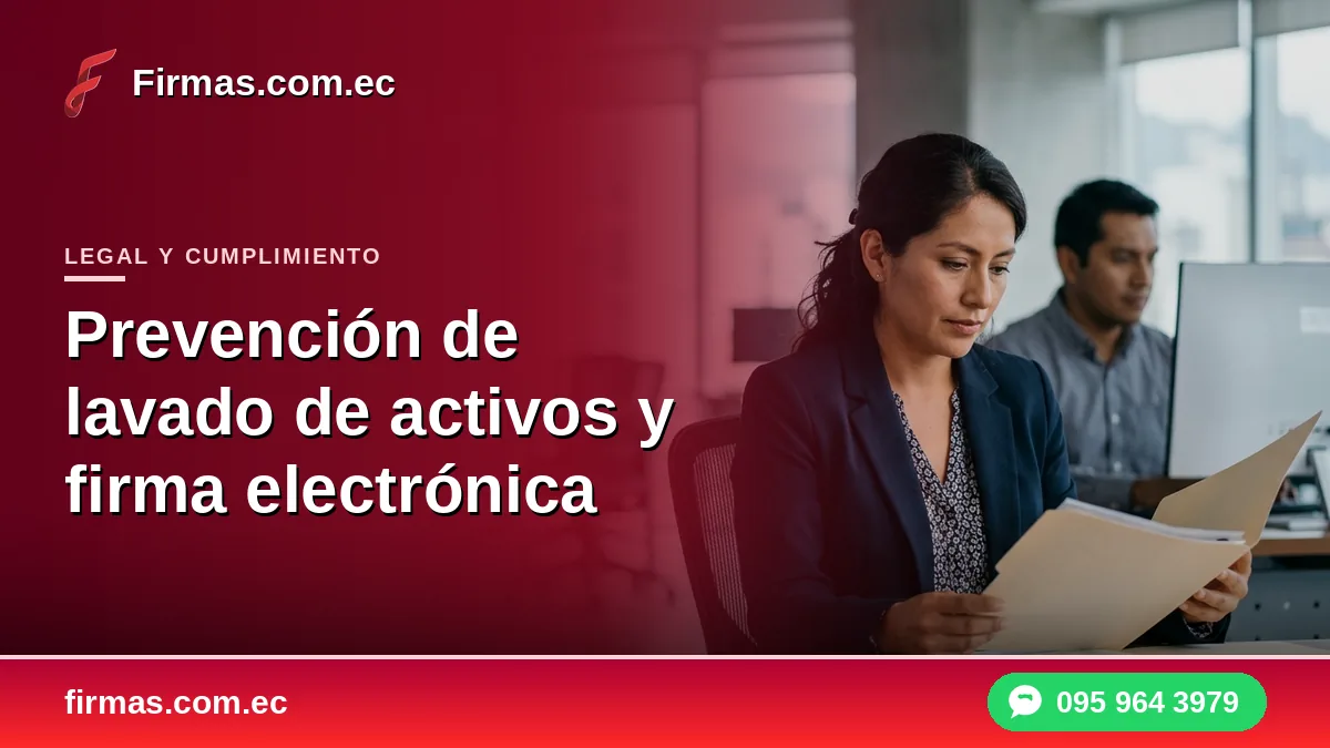 Prevención de lavado de activos y firma electrónica