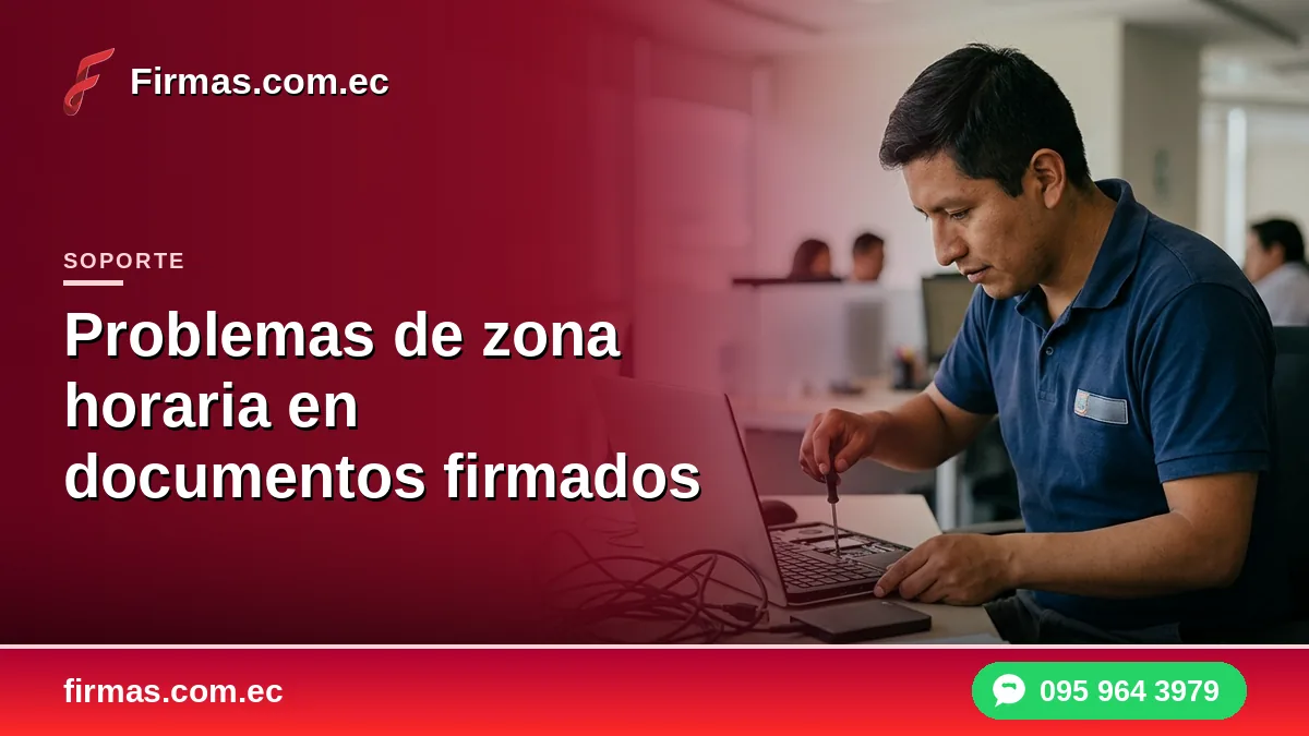 Problemas de zona horaria en documentos firmados