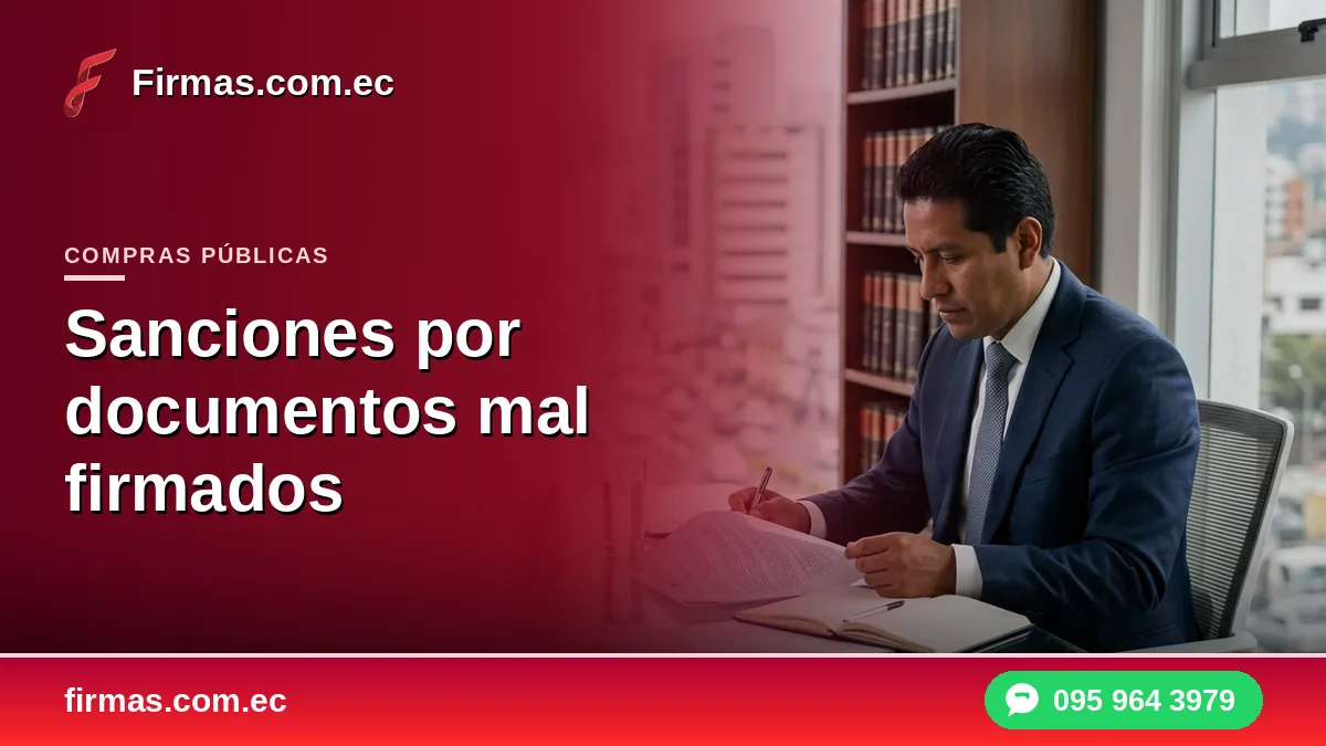 Sanciones por documentos mal firmados: qué arriesga tu empresa