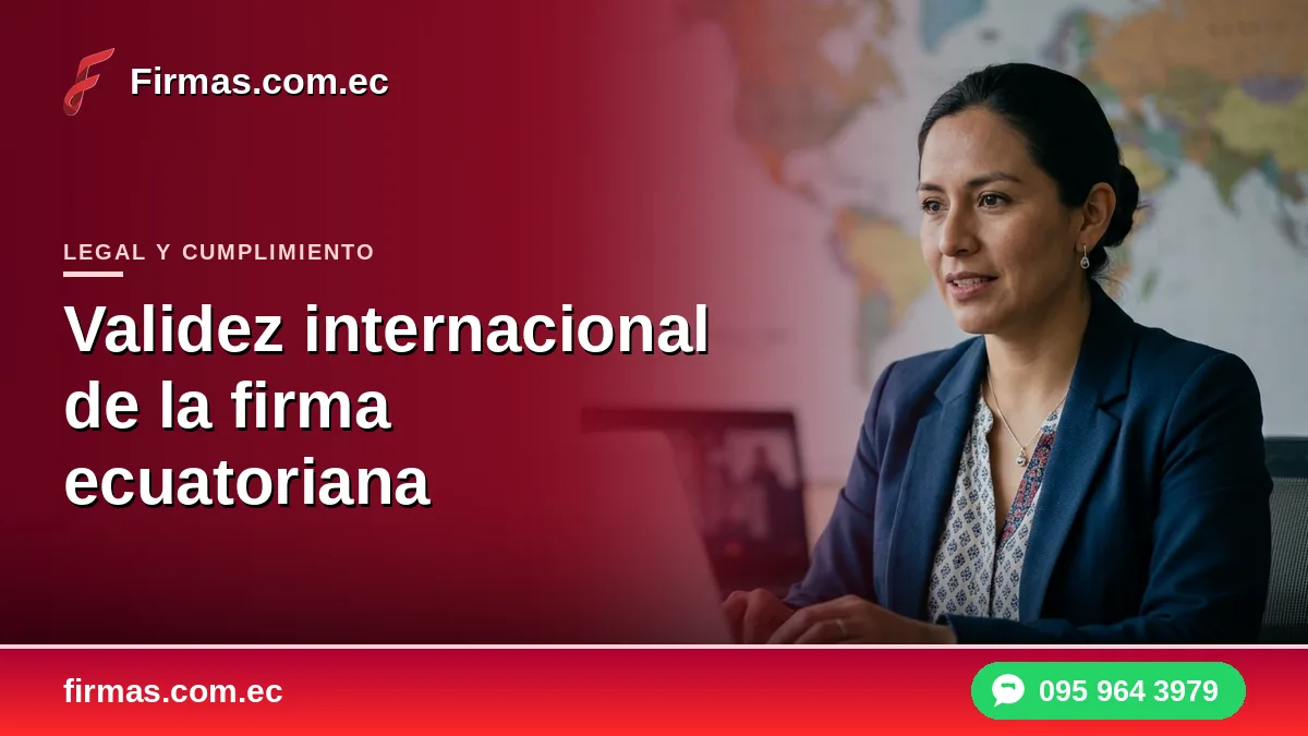 Validez internacional de la firma electrónica ecuatoriana