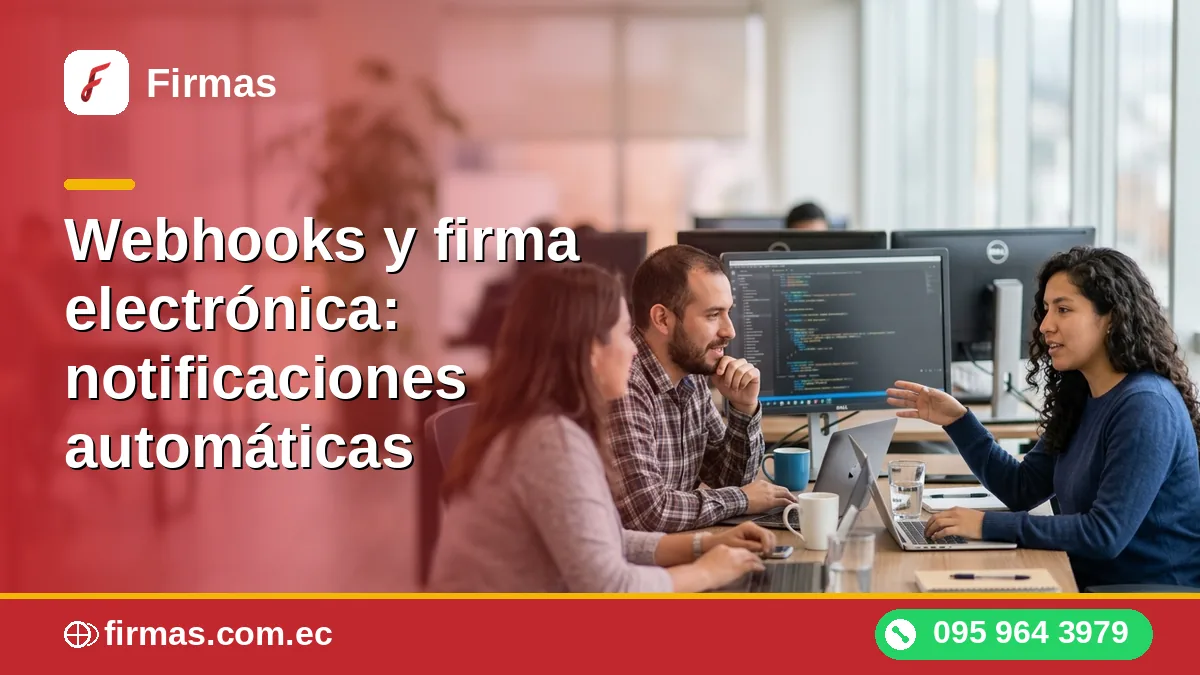 Webhooks y firma electrónica: notificaciones automáticas